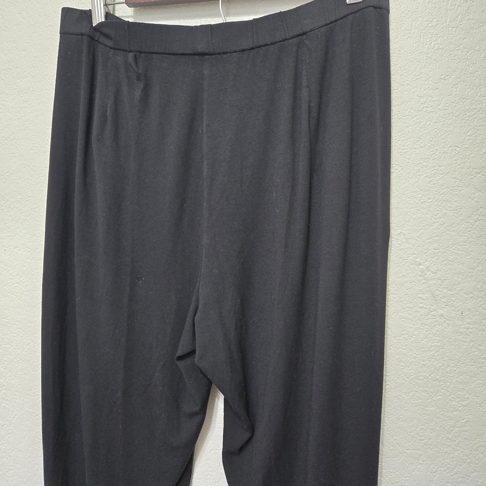 Eileen Fisher Black Sleep Pants Size M - Picture 7 of 10
